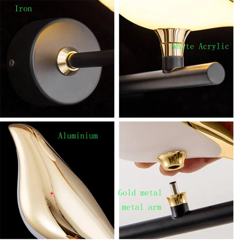 LIMITLZ™ Two Bird Wall Lamp Configuration, Bold Statement Lighting, Living Room Decor