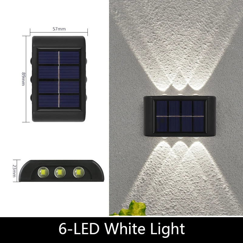 LIMITLZ™ Solar Wall Light, Side Profile View, Sleek Modern Outdoor Design