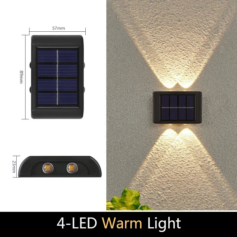 LIMITLZ™ Solar Wall Light, Solar Panel Close-Up, 6-Hour Charge 8-Hour Runtime