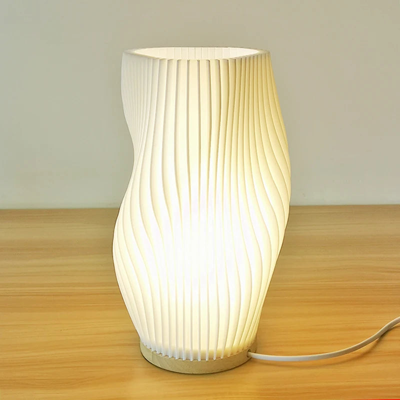 Chic French Cream 3D Desk Lamp - Perfect for Creating a Cozy Atmosphere in Your Bedroom, Study, or Coffee Shop