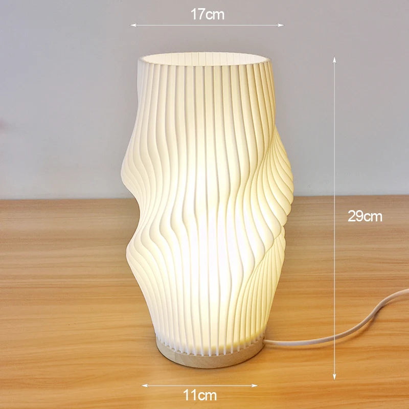 Chic French Cream 3D Desk Lamp - Perfect for Creating a Cozy Atmosphere in Your Bedroom, Study, or Coffee Shop