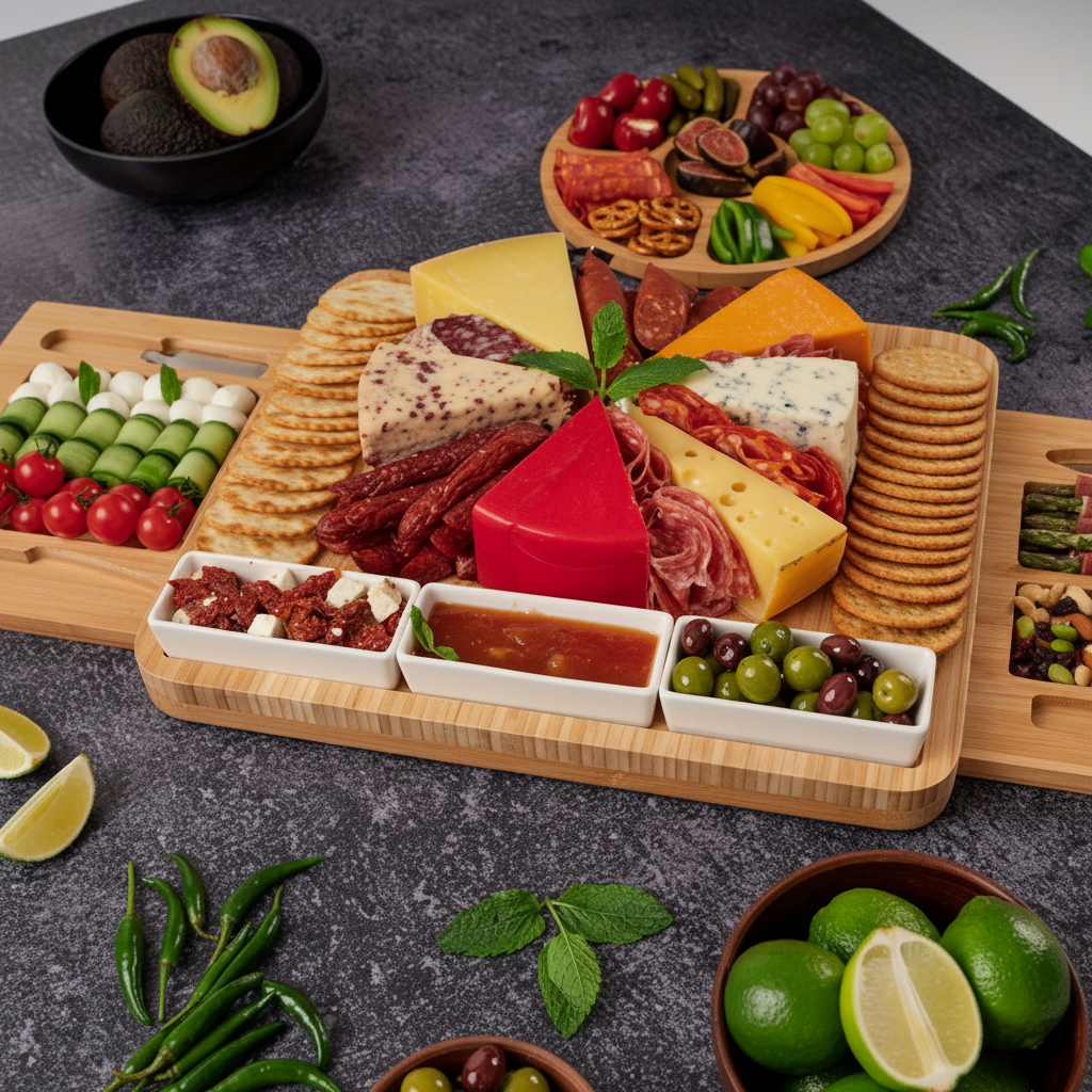 Bamboo Charcuterie Board Clean