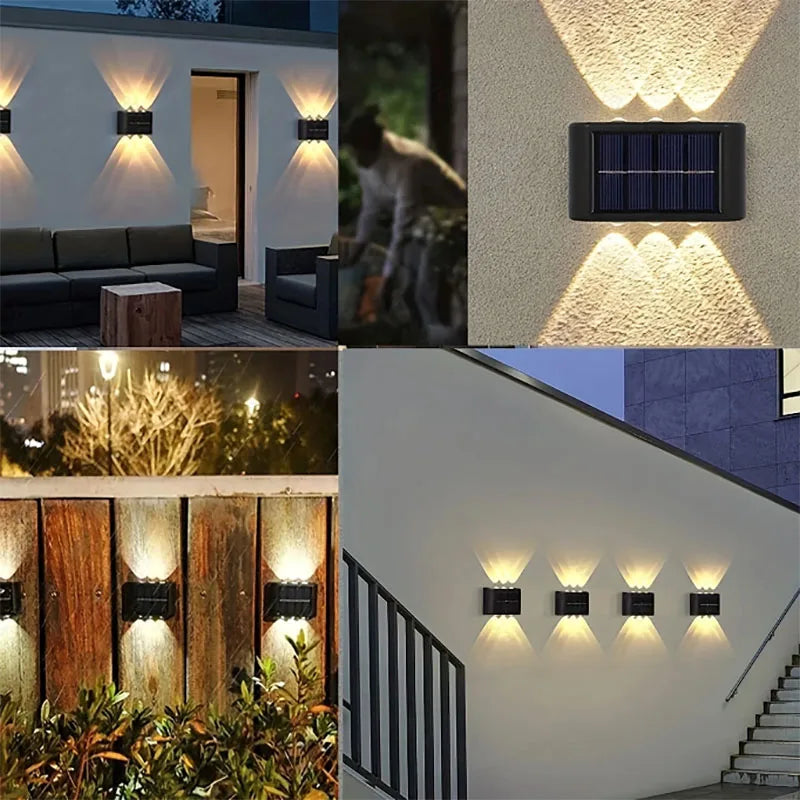 LIMITLZ™ Solar Wall Light, Dual-Glow Outdoor LED Lamp, Warm White Mode

